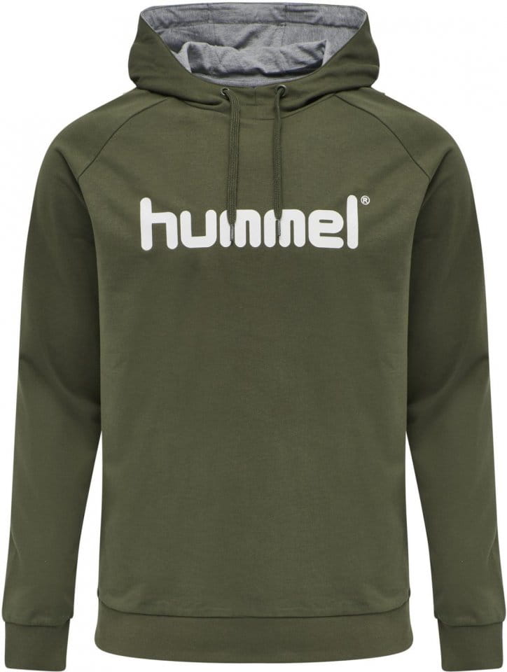 Φούτερ-Jacket με κουκούλα Hummel GO COTTON LOGO HOODIE